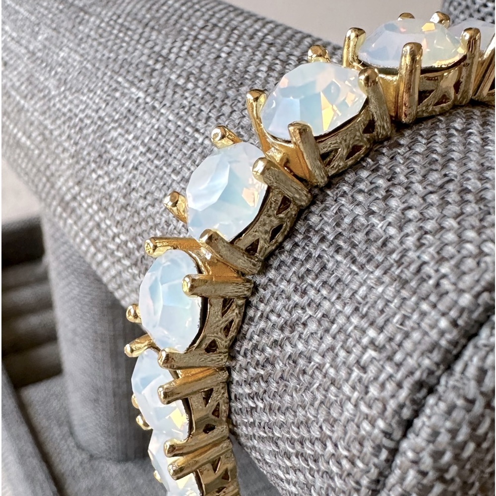 Opal Crystal Gold Tennis Impression Bracelet from Park Lane Jewelry - Picture 3 of 11